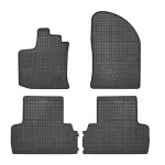 floor mats ( set, rubber, 4pc., black) DACIA LODGY 03.12- combi